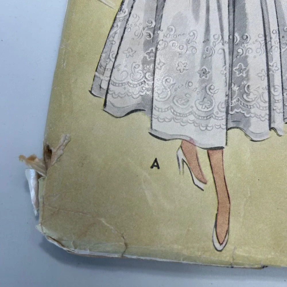 McCalls Vintage 1950's Pattern #8822 Brides Ballet Length Dress Size 12 HTF RARE